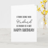 ハッピーバースデーは旦那さん…おもしろカード カード (黄色い花)