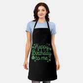 ハッピーバースデーは私に，生まれSt patricks day エプロン (着用した状態)