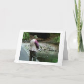 ハッピーバースデーは私の釣り人お気に入りのに カード (正面)