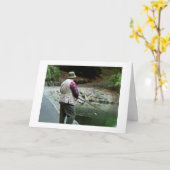 ハッピーバースデーは私の釣り人に***いお気に入りのる*** カード (黄色い花)