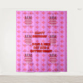 ハッピーバースデーは良い日と良い夜を過ごす タペストリー (正面)