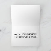 ハッピーバースデーは賛美僕の命だ カード (内部)