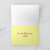 ハッピーバースデーは2歳、一流の前部を加えます カード (内部)