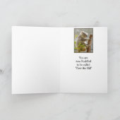 ハッピーバースデーは"丘の上おもしろい" カード (内部)