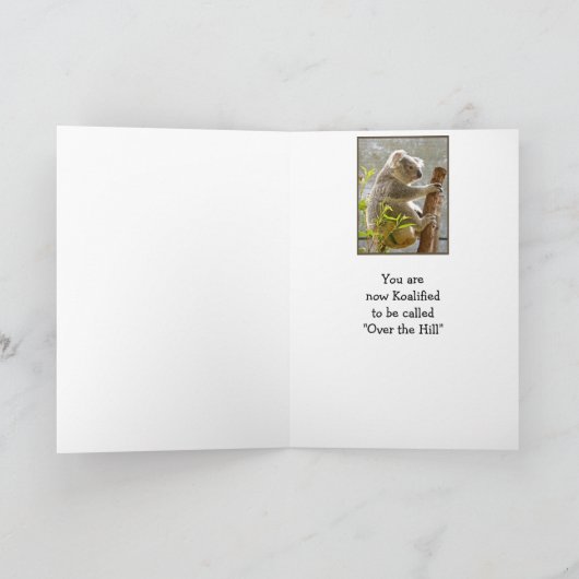 ハッピーバースデーは"丘の上おもしろい" カード (内部)