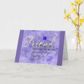 ハッピーバースデーは「今まで最高のの友達」へ カード (黄色い花)