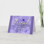 ハッピーバースデーは「今まで最高のの友達」へ カード (正面)