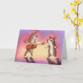 ハッピーバースデーは、甘い犬カードを歌いました カード (黄色い花)