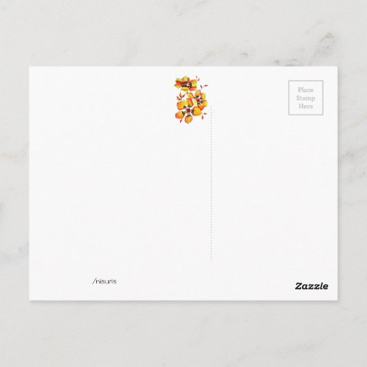 ハッピーバースデーばあちゃん！愛してる！ ポストカード (裏面)