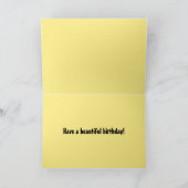 ハッピーバースデーひまわり畑 カード (内部)