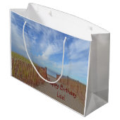 ハッピーバースデーへのビーチパス ラージペーパーバッグ (裏面アングル)