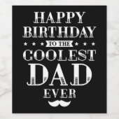 ハッピーバースデーへクールパパエバーワインラベル ワインラベル (シングルラベル)