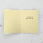 ハッピーバースデーへ陽気なおもしろいフローラ カード (内部)