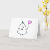 ハッピーバースデーへ！ カード (黄色い花)