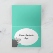 ハッピーバースデーへ!羊のカード カード (内部)