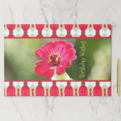 ハッピーバースデーまたは任意の大事な行事紙プレイスマット ペーパーパッド (インサイチュ)