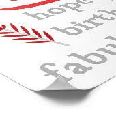 ハッピーバースデーやる気を起こさせるの願い ポスター (角)