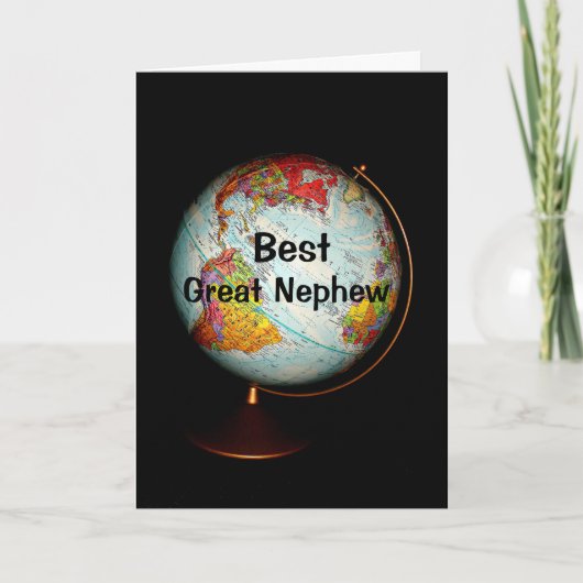 ハッピーバースデーよ最高の素晴らしり甥に！ 招待状 (正面)