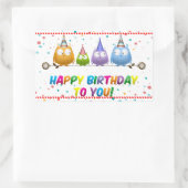 ハッピーバースデーよ、フクロース。 長方形シール (バッグ)