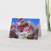 ハッピーバースデーりんご花ハニービー カード (裏面)