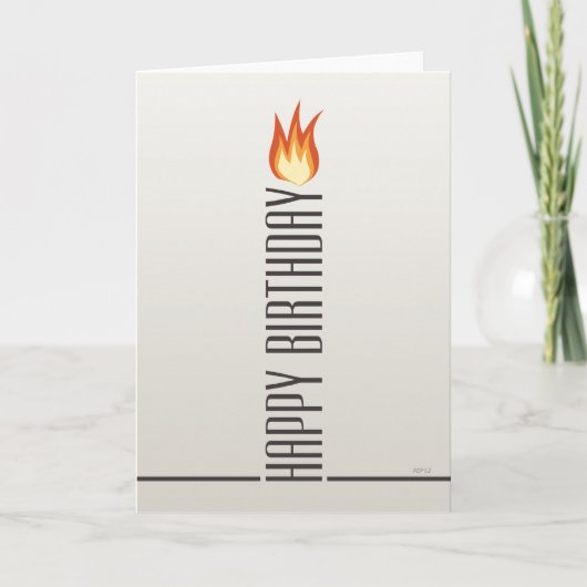 ハッピーバースデーろうそく カード (正面)