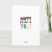 ハッピーバースデーをカラフルに カード (裏面)
