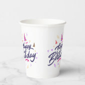 ハッピーバースデーをテーマにした紙カップ 紙コップ (右)