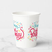 ハッピーバースデーをテーマにした紙カップ 紙コップ (右)