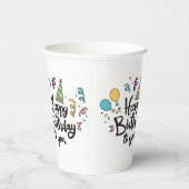 ハッピーバースデーをテーマにした紙カップ 紙コップ (右)