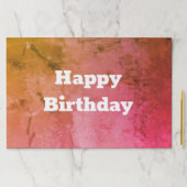 ハッピーバースデーをテーマにした25ピース紙ランチョンマット ペーパーパッド (インサイチュ)