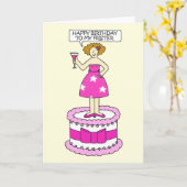 ハッピーバースデーをフリスターに カード (黄色い花)