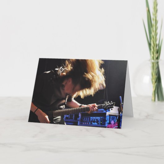 ハッピーバースデーをマイギタリストお気に入りのに カード (正面)