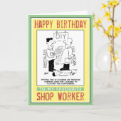 ハッピーバースデーを作業者に送信します。 カード (黄色い花)