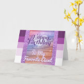 ハッピーバースデーを叔母お気に入りのカードに カード (黄色い花)