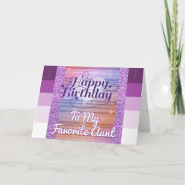 ハッピーバースデーを叔母お気に入りのカードに カード