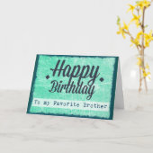 ハッピーバースデーを弟のお気に入りのカードに カード (黄色い花)