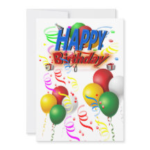 ハッピーバースデーを持カラフルつ