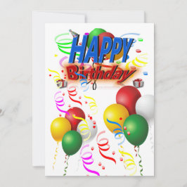 ハッピーバースデーを持カラフルつ