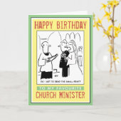 ハッピーバースデーを教会の牧師または司祭に。 カード (黄色い花)