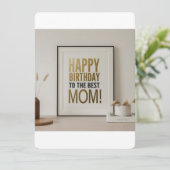 ハッピーバースデーを最高のお母さん 案内状 (スタンド正面)
