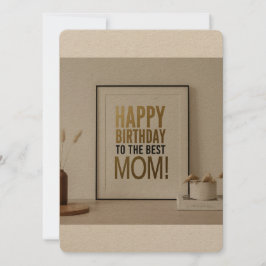 ハッピーバースデーを最高のお母さん 案内状
