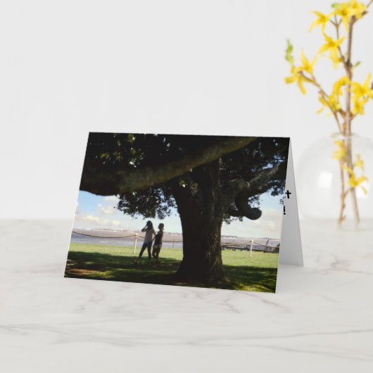 ハッピーバースデーを最高の世界中の姉妹に カード (黄色い花)