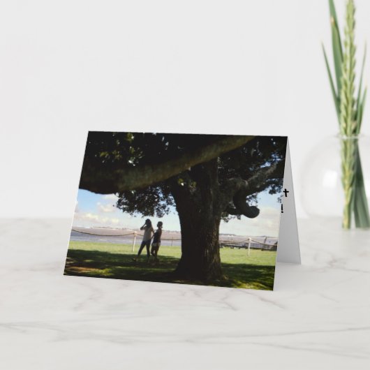 ハッピーバースデーを最高の世界中の姉妹に カード (正面)