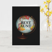 ハッピーバースデーを最高の地球の叔母さんに! カード (黄色い花)