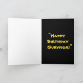 「ハッピーバースデーを生き残った!」 カード (内部)