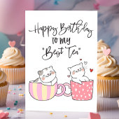 ハッピーバースデーを私のテ最高のアに戻す |フレンド誕生日 カード