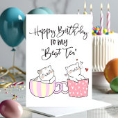 ハッピーバースデーを私のテ最高のアに戻す |フレンド誕生日 カード