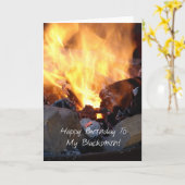 ハッピーバースデーを私の鍛冶屋に カード (黄色い花)