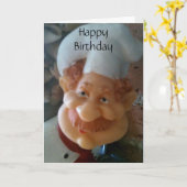 ハッピーバースデーを「シェフお気に入りの」に カード (黄色い花)