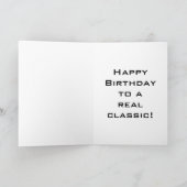 ハッピーバースデーを「真のクラシック」 カード (内部)